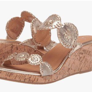 Jack Rogers  Lauren Mid Wedge - Platinum